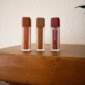 Matte Lipstick Trio - Coral, Beige, Mauve